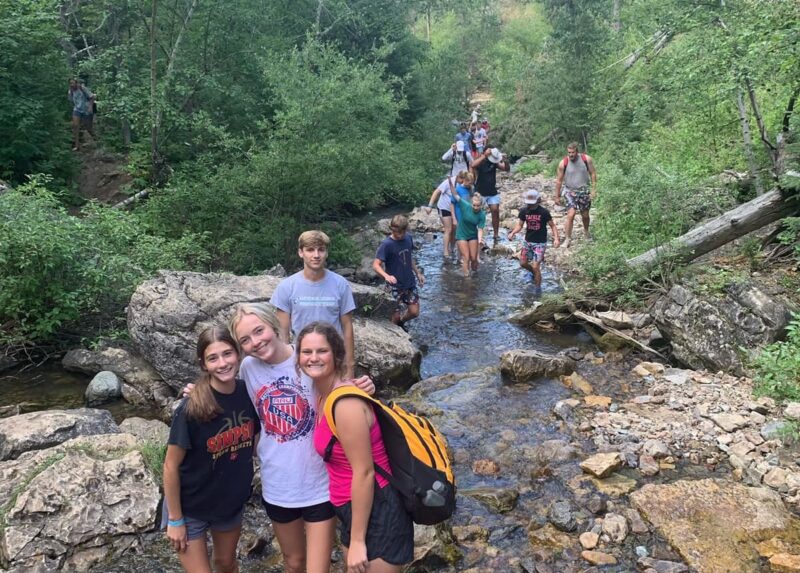 STAT Group of Teens on hike
