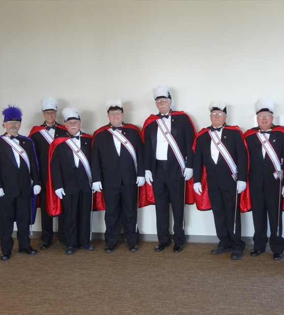 Knights of Columbus group photo in uniforms